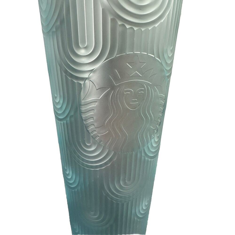 Starbucks Spring Soft‎ Touch Green Scales 9 inch Tumbler 2024 - Picture 2 of 7